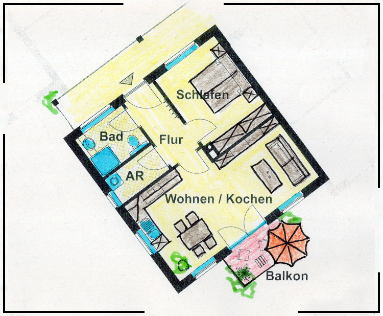 Solides Neues Wohnen Wohnung 6